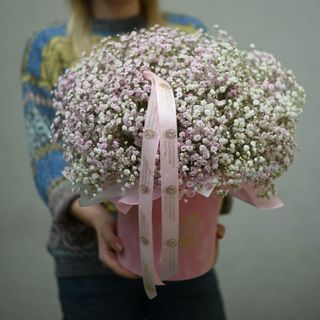 Flowerbox z gipsówki 