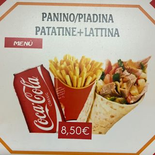 Menù panino kebab