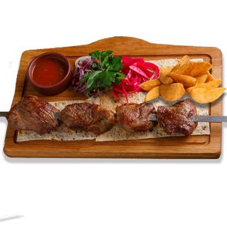 Brocheta  de CERDO a la brasa