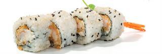 144. Uramaki de Tempura con Philadelphia (4 Pzs.)