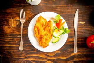 Șnițel de porc pane