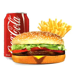 Menù hamburger con birra