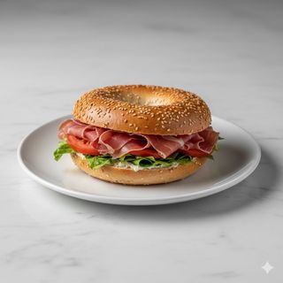 Baguel De Jamón Serrano Y Vegetal