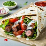 Single Shawarma (Sausage)