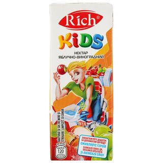 Сік Річ Кідс Яблуко-Виноград 0,2 л