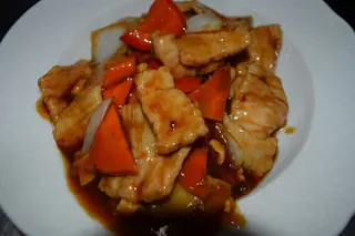 Carne di maiale piccante