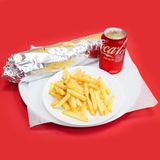 menu durum XXL mixto con todo mas patatas y bebidas