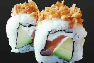 Salmón Con Queso Y Cebolla Crujiente (4 Pzs.)