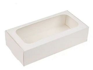 Коробка 2 біла з вікном