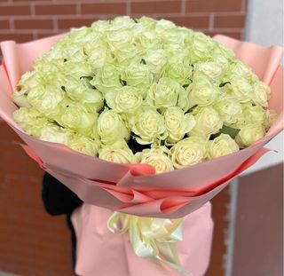 Bouquet de roses blanches tout occasion