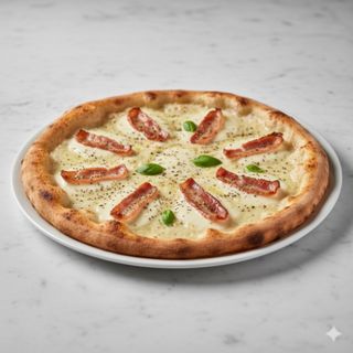 Pizza carbonara