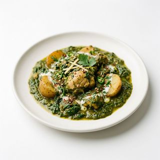 Pollo con spinaci