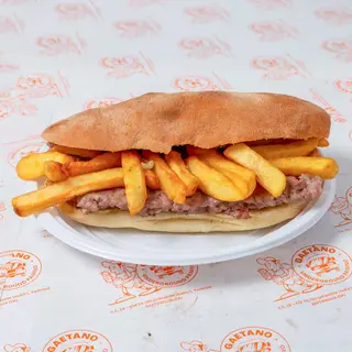Panino salsiccia e patatine