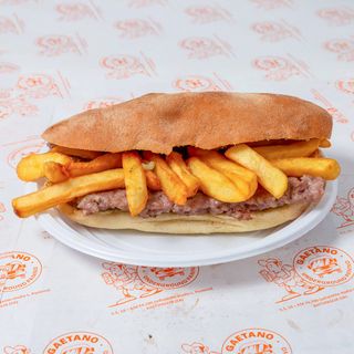 Panino salsiccia e patatine