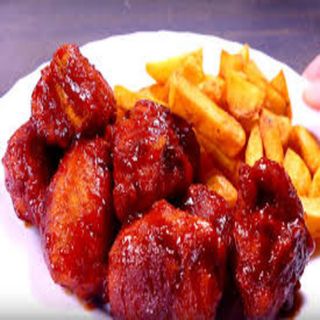 Dados De Pollo Barbacoa (Ración)