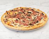 Pizza Romana (peque), prosciutto e funghi 