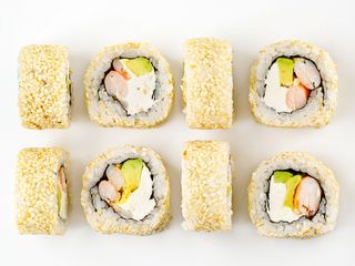 Філадельфія в кунжуті з креветкою XL (275g)