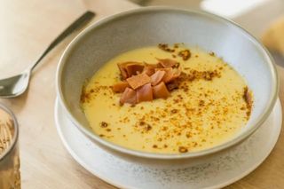 Crema de lentejas y curry