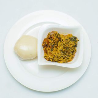 Egusi Soup + 1 Pounded Yam