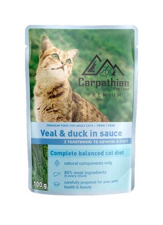 Карпатіан телятина з качкою в соусі 100г
