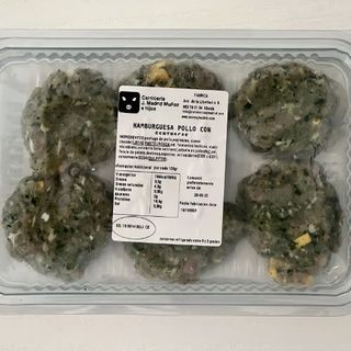 Minihamburguesas De Espinacas, Pollo y queso Cheddar 6 Uds.