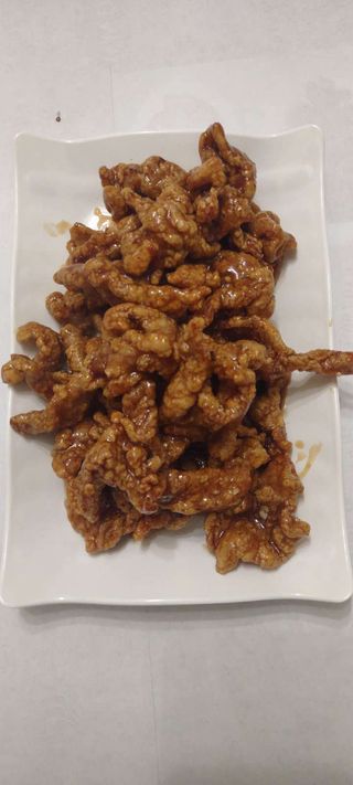 Свинско панирано със сладко-кисел сос (сос заедно) (500г)