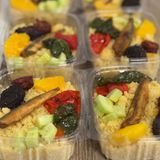 Migas con guarnición