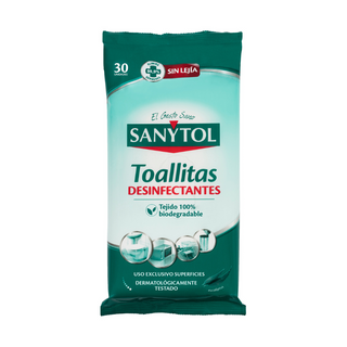 Toallitas Desinfectantes Sanytol Envase 30 Uds