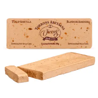 Turrón Blando de Almendra Vicens Tabla 500 Gr.