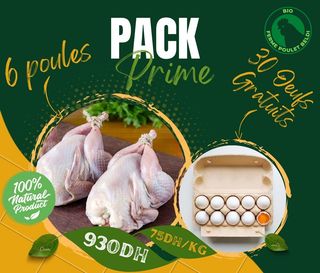 6 Poulet - Plateau D'œufs De 30