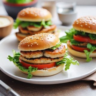 ორმაგი ქათმის ბურგერი