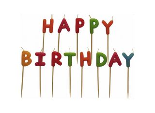 Свещи за торта ЧРД - многоцветни