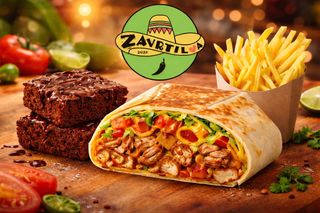 AKCIJA Svinjski Chrunchwrap + Choco Brownie sa nutellom + Pomfrit