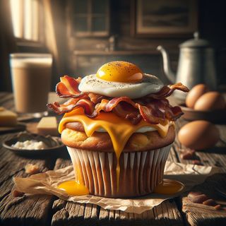 Bacon muffin egg