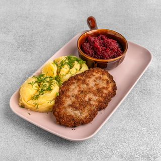 DD. Kapuśniak+Kotlet mielony wp.+Ziemniaki+Buraczki Zasmażane