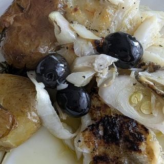 1/2 Dose Bacalhau Na Brasa