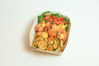 Фри микс с куриными стрипсы (420г)