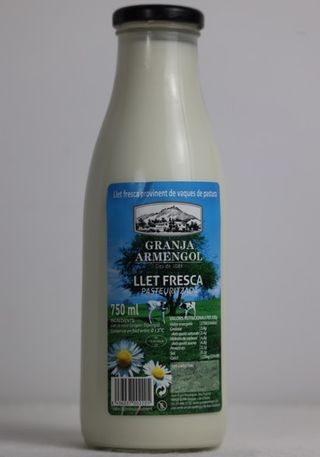 Llet Pasteuritzada Sencera Granja Armengol 750Ml