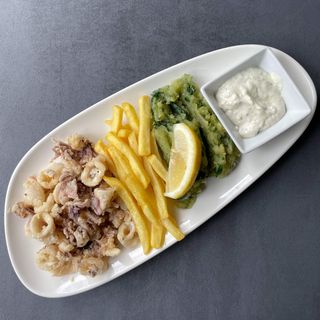 Lignje s prilogom, domaći tartar