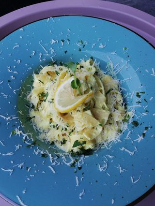Papardelle alfredo al limone
