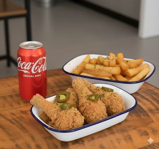 Combo pollo frito al estilo cajún (6 pzs.)