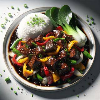 Nue Pad Prick Thai Dam