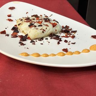 Baccalà CBT, maionese al crusco, peperone crusco 