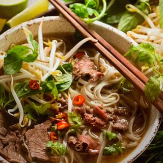 Pho soup (vietnamese beef soup)