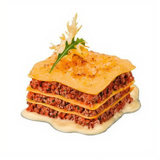 Lasaña de carne de ternera