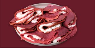 ჭარხლის კრეპი კრემყველით