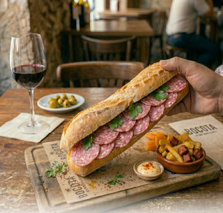 Bocadillo De Salchichón De Pavo