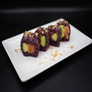 Uramaki Black Salmón Y Aguacate (4 Pza.)