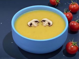 Supa cremă de ciuperci de pădure cu hribi (300g)