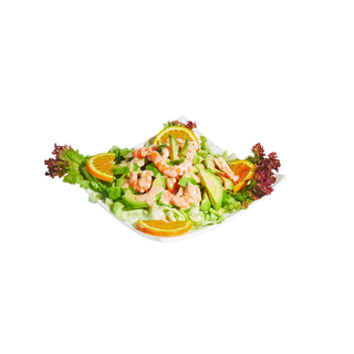 Émincés d'avocat aux crevettes